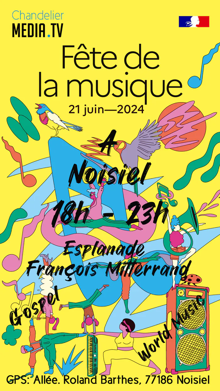 PLATEAU GOSPEL ET WORLD MUSIC AVEC PLUSIEURS GROUPES ESPLANADE FRAN&Ccedil;OIS MITTERRAND Noisiel