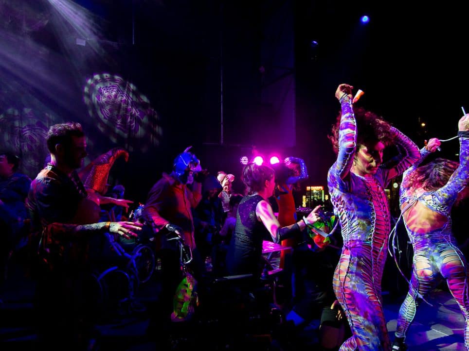 L&rsquo;&eacute;v&eacute;nement &laquo;&nbsp;DIVERSORIUM&nbsp;&raquo; ici en 2022 durant le Festival BAM &agrave; la Rambla del Raval &agrave; Barcelone