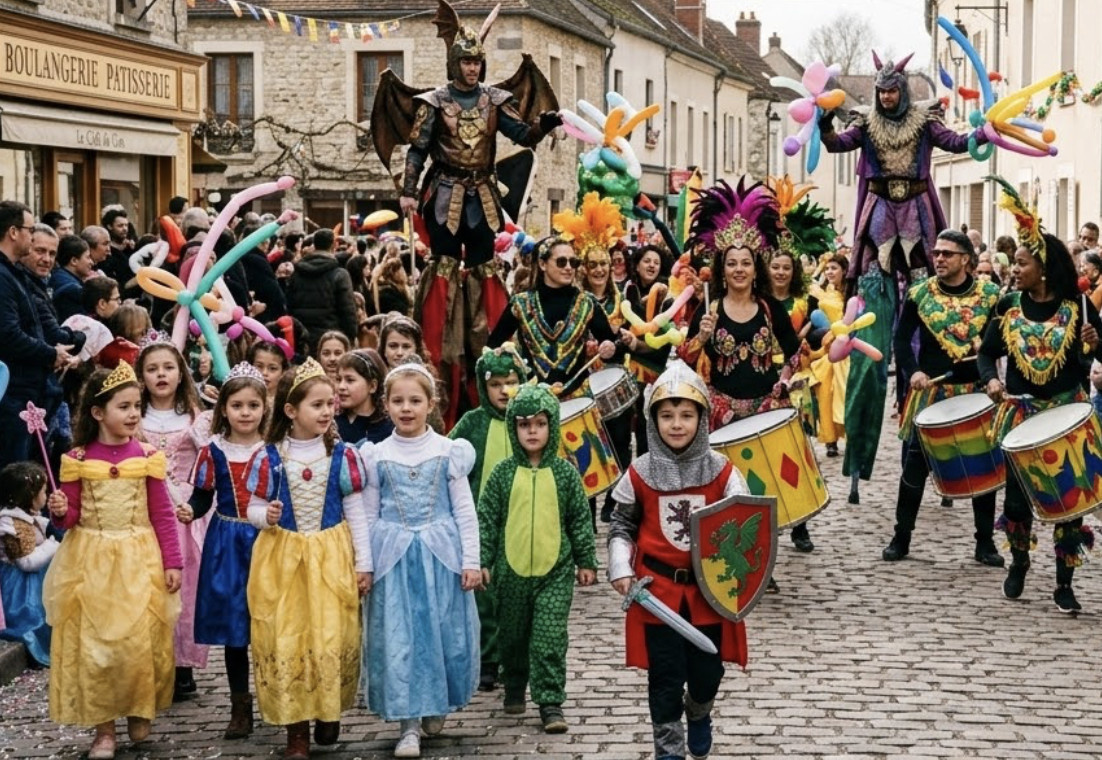 , Carnaval de Noisiel : d&eacute;fil&eacute; sur le th&egrave;me des contes, bal des enfants et go&ucirc;ter en Seine-et-Marne