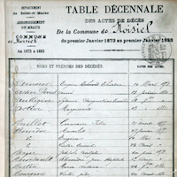 Table décennale