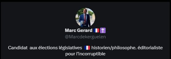 Le candidat se présente aussi comme un éditorialiste.