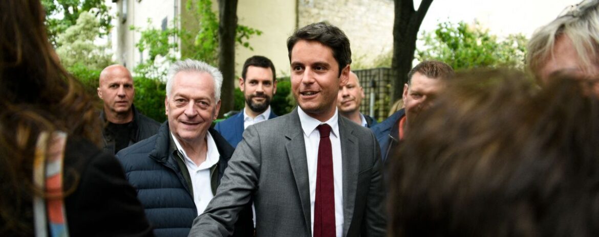 , L&eacute;gislatives : &agrave; Matignon et dans les Hauts-de-Seine, la double campagne de Gabriel Attal