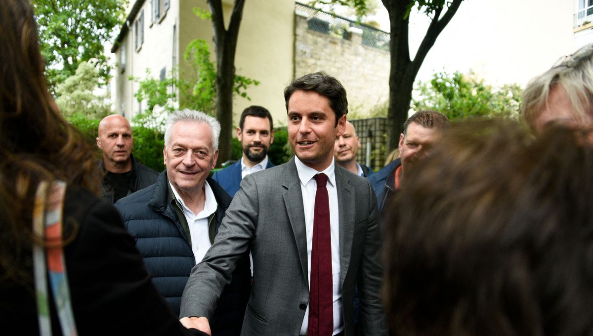 , L&eacute;gislatives : &agrave; Matignon et dans les Hauts-de-Seine, la double campagne de Gabriel Attal