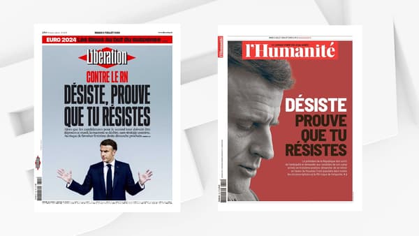 "Désiste, prouve que tu résistes": Libération et L'Humanité mettent la même citation en une "Désiste, prouve que tu résistes": Libération et L'Humanité mettent la même citation en une