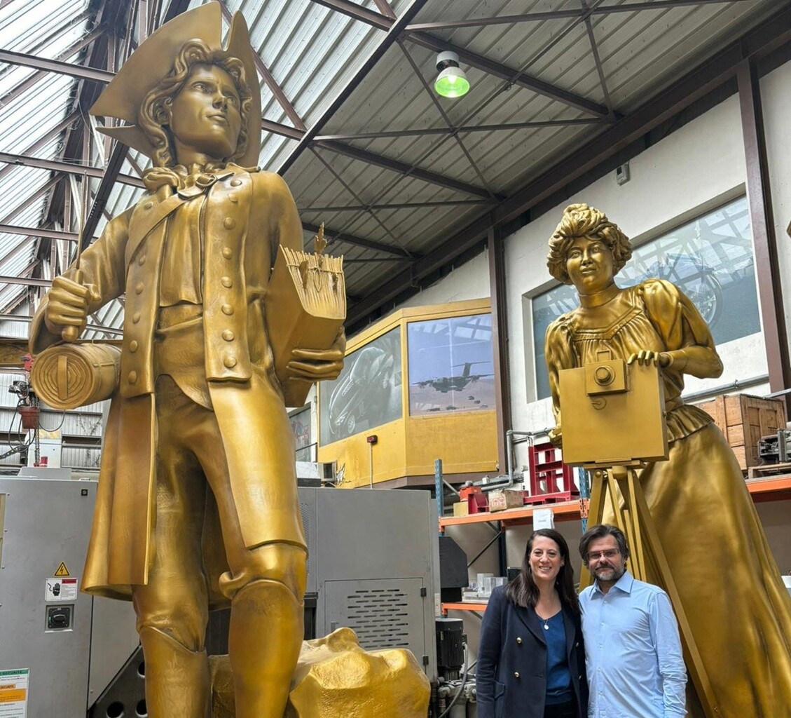 , JO 2024 : les statues dor&eacute;es de la c&eacute;r&eacute;monie d&rsquo;ouverture ont &eacute;t&eacute; con&ccedil;ues dans les Yvelines