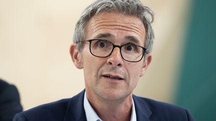 St&eacute;phane Troussel, pr&eacute;sident de la Seine-Saint-Denis, en mai 2024. Illustration. (MIGUEL MEDINA / AFP)