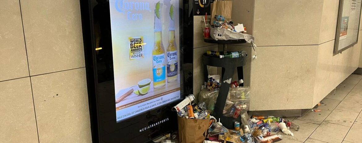 , JO Paris 2024 : &agrave; Marseille, les poubelles du m&eacute;tro d&eacute;bordent &agrave; cause d&rsquo;une gr&egrave;ve