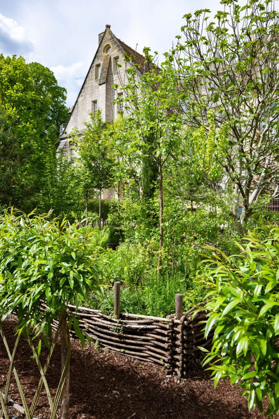 Le jardin des neuf carr&eacute;s de l&rsquo;Abbaye