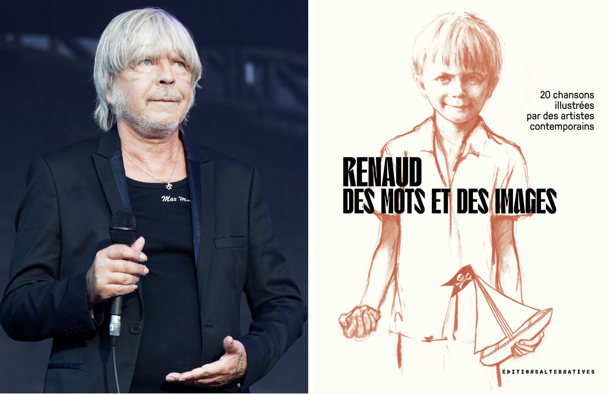 , Un livre et une expo : le chanteur Renaud s’engage en faveur des enfants