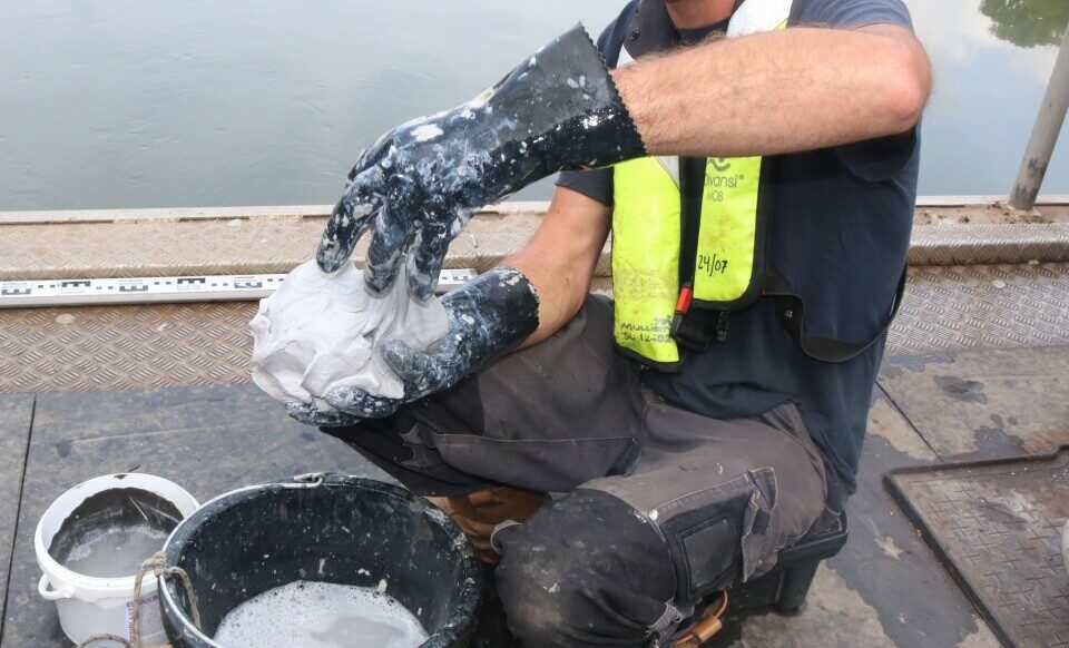 Scaphandriers Restauration Vieux pont Mantes