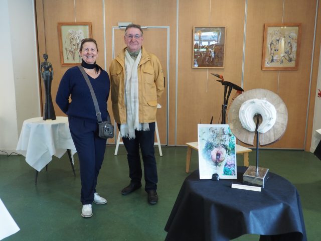 Sylvie Gastaldi, sculptrice et Jean-Pierre Ledey, artiste-peintre, sont tous les deux originaires de Bruyères-le-Châtel. , Essonne : la médiathèque de Bruyères-le-Châtel expose deux artistes de la commune jusqu’au 5 octobre