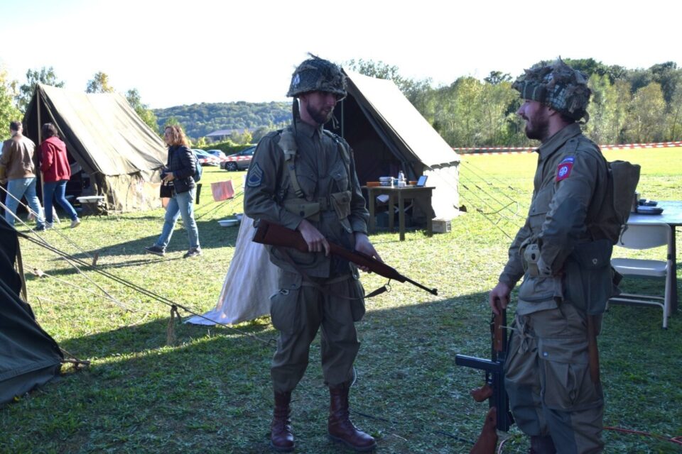 Des parachutistes américains de la 82e airborne division.