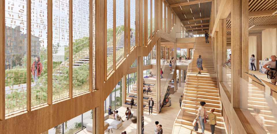 , Toit terrasse, belv&eacute;d&egrave;res et canop&eacute;e… &Agrave; quoi ressemblera la future m&eacute;diath&egrave;que de Champigny-sur-Marne