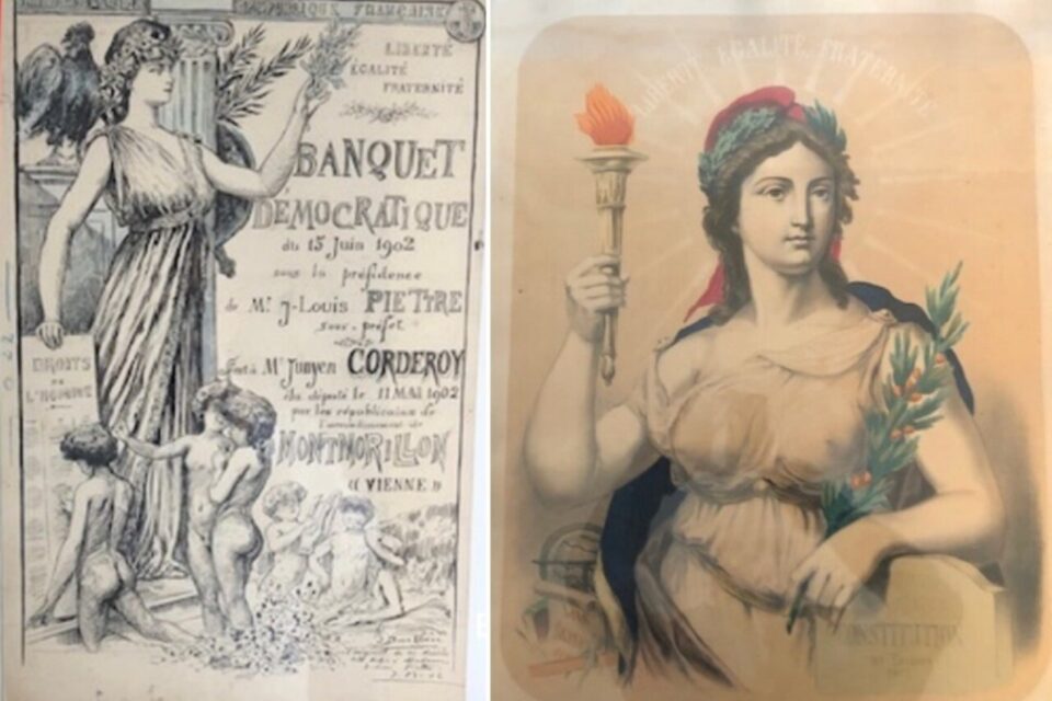La collection regroupe 500 pi&egrave;ces li&eacute;es aux images de la R&eacute;publique et de la citoyennet&eacute;