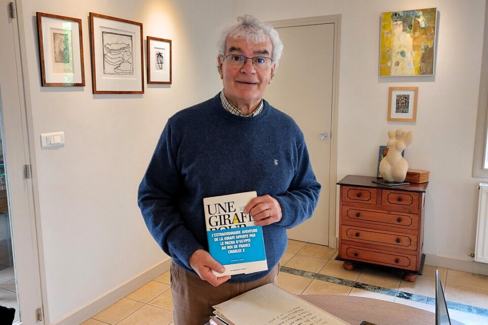Thierry Citron, membre de l'association Maisse Histoire et Patrimoine a men&eacute; l'enqu&ecirc;te et s'est beaucoup document&eacute; sur le p&eacute;riple qui amena Zarafa la girafe &agrave; Paris.