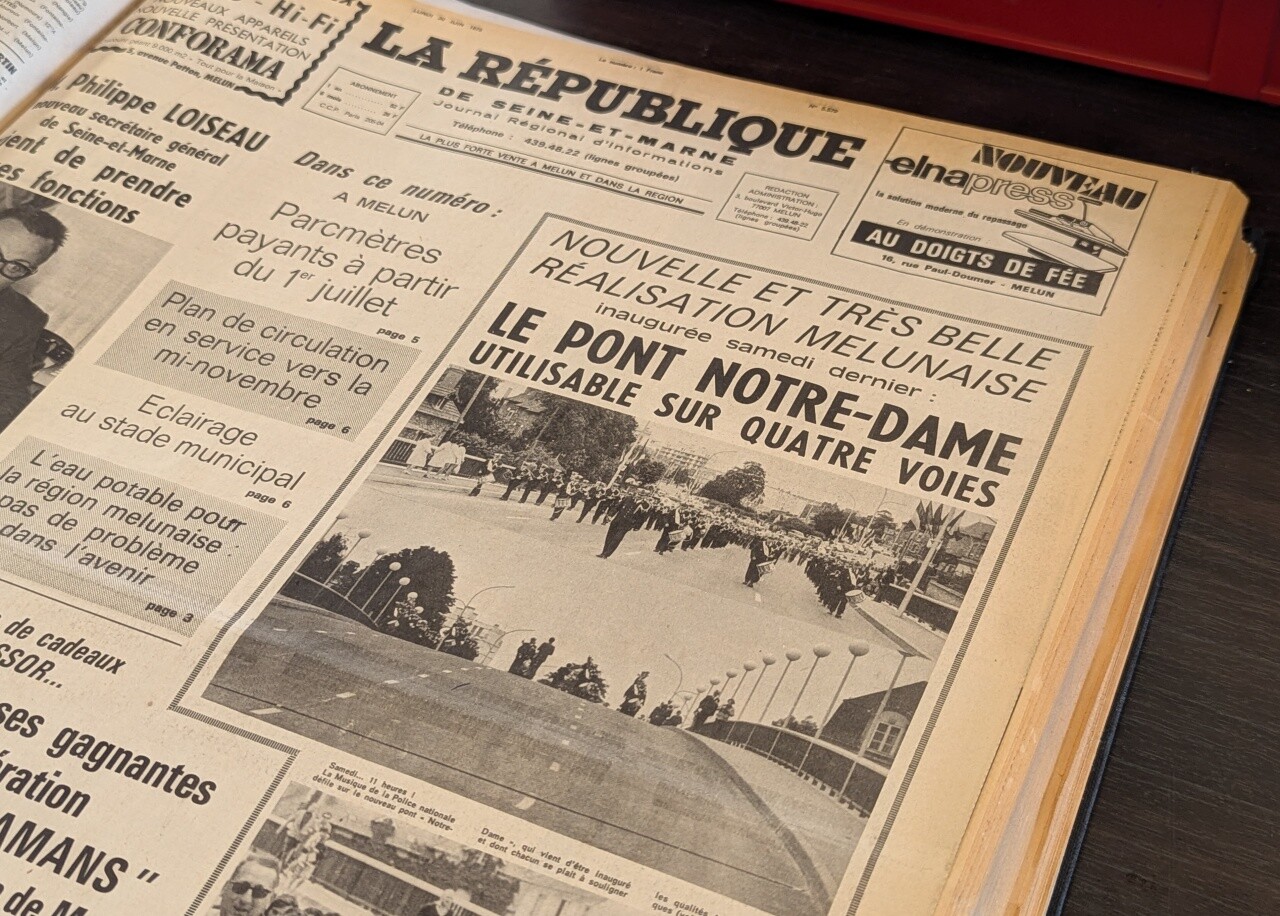 , Il y a 50 ans, cette ville de Seine-et-Marne inaugurait un nouveau pont, essentiel à la circulation routière