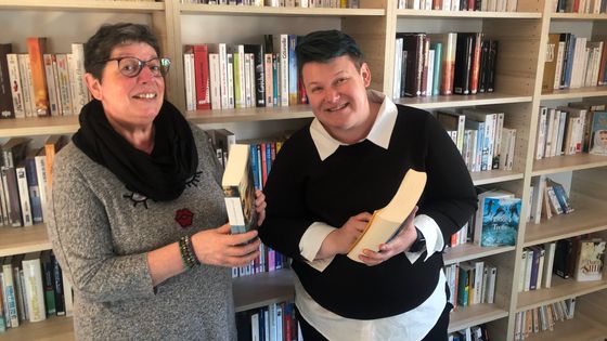 Corine Hoffmeyer et Tiphanie Ludi&egrave;res font partie des habitantes qui ont men&eacute; &agrave; bout ce projet de biblioth&egrave;que