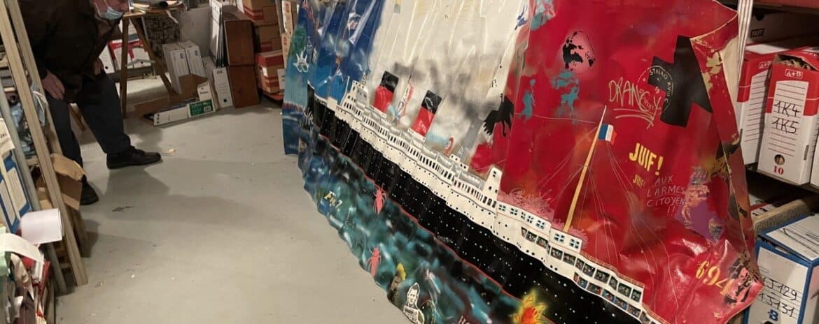 , Oubli&eacute; pendant 30 ans, un tableau t&eacute;moignant de la Seconde Guerre mondiale refait surface dans les Yvelines