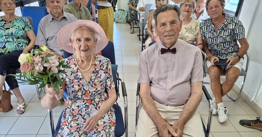 , Jeanne et Pierre ont c&eacute;l&eacute;br&eacute; leurs 70 ans de mariage
