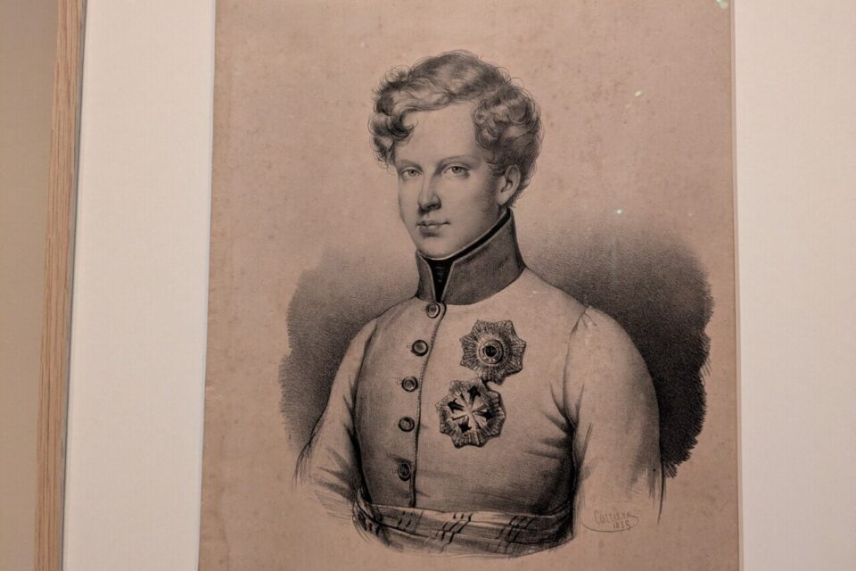 Le roi de Rome jeune homme. Lithographie donn&eacute;e &agrave; la mairie par les anciens propri&eacute;taires du Palais du roi de Rome.