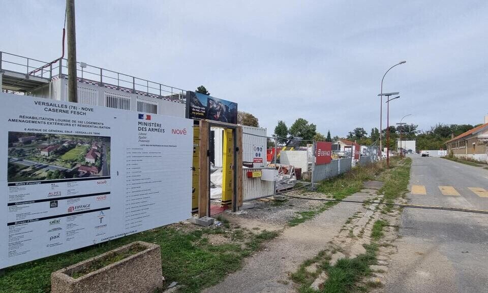 Des centaines de logements sont en construction sur le plateau de Satory &agrave; Versailles (Yvelines).