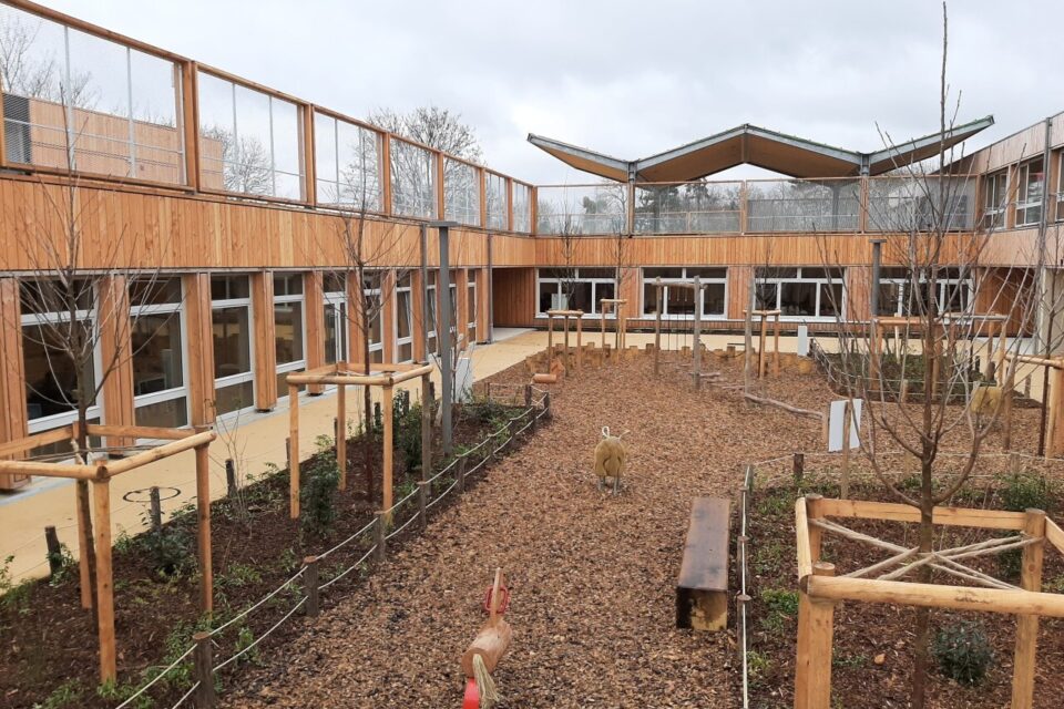 Le jardin pédagogique de l'école.