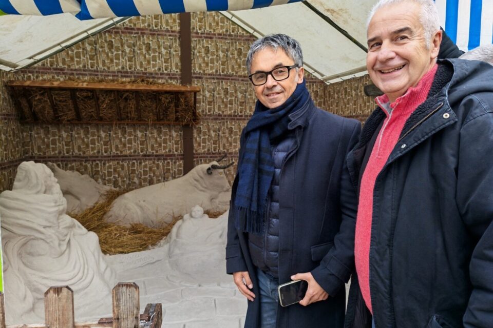La crèche en sable, une des attractions fortes de cette édition