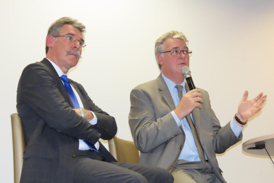 Elections sénatoriales. La liste commune Renaissance, MoDem et Horizons connue dans les Yvelines Martin Lévrier ici lors du débat sur la réforme des retraites par points, défendue par Jean-Paul Delevoye dans les Yvelines. (©Michel Seimando/78actu) - Martin Lévrier